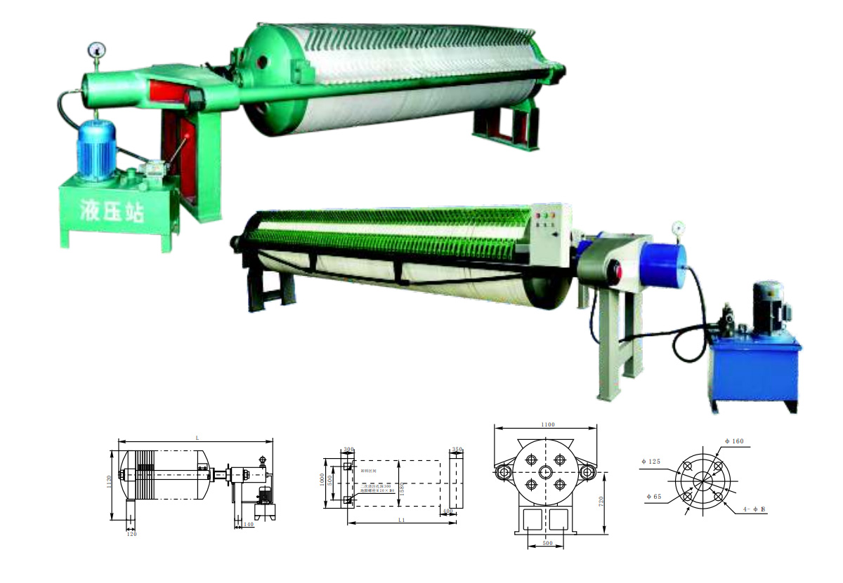 800圓形壓濾機(圖1)